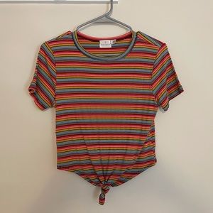 Rainbow crop top